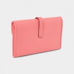 Hermès Mini Jige Clutch Rose Azalee in Evercolor Leather