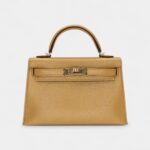 Hermès Mini Kelly II Doré Metallic Chèvre Chamkilight Permabrass Hardware