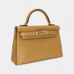 Hermès Mini Kelly II Doré Metallic Chèvre Chamkilight Permabrass Hardware