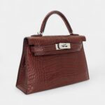Hermès Mini Kelly II Havane Matte Alligator Palladium Hardware