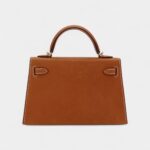 Hermès Mini Kelly II Sellier Toffee Porc Leather Gold Hardware