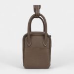 Hermès Mini Lindy Etoupe Clemence Palladium Hardware