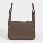 Hermès Mini Lindy Etoupe Clemence Palladium Hardware