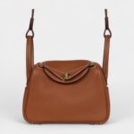 Hermès Mini Lindy Gold Clemence Gold Hardware
