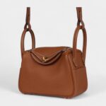 Hermès Mini Lindy Gold Clemence Gold Hardware
