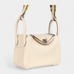 Hermès Mini Lindy Nata Clemence Gold Hardware