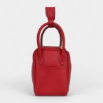 Hermès Mini Lindy Rouge Casaque Swift Gold Hardware
