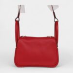 Hermès Mini Lindy Rouge Casaque Swift Gold Hardware