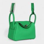 Hermès Mini Lindy Vert Comics Clemence Palladium Hardware