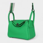 Hermès Mini Lindy Vert Comics Clemence Palladium Hardware