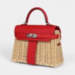 Hermès Mini Picnic Kelly 20 Rouge De Coeur Swift Palladium Hardware
