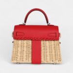 Hermès Mini Picnic Kelly 20 Rouge De Coeur Swift Palladium Hardware