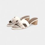 Hermès Oasis Sandal Himalaya Matte Niloticus Crocodile