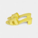 Hermès Oasis Sandals Lime Epsom