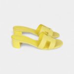 Hermès Oasis Sandals Lime Epsom