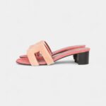 Hermès Oasis Sandals Rouge Blush Fur