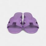 Hermès Oasis Sandals Violet Calfskin