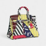 Hermès "One Two Three and Away We Go" Birkin 25 Multicolor Swift Palladium Hardware