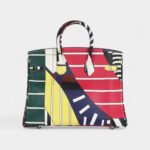 Hermès "One Two Three and Away We Go" Birkin 25 Multicolor Swift Palladium Hardware