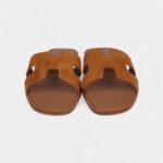 Hermès Oran Sandal Natural Suede Goatskin