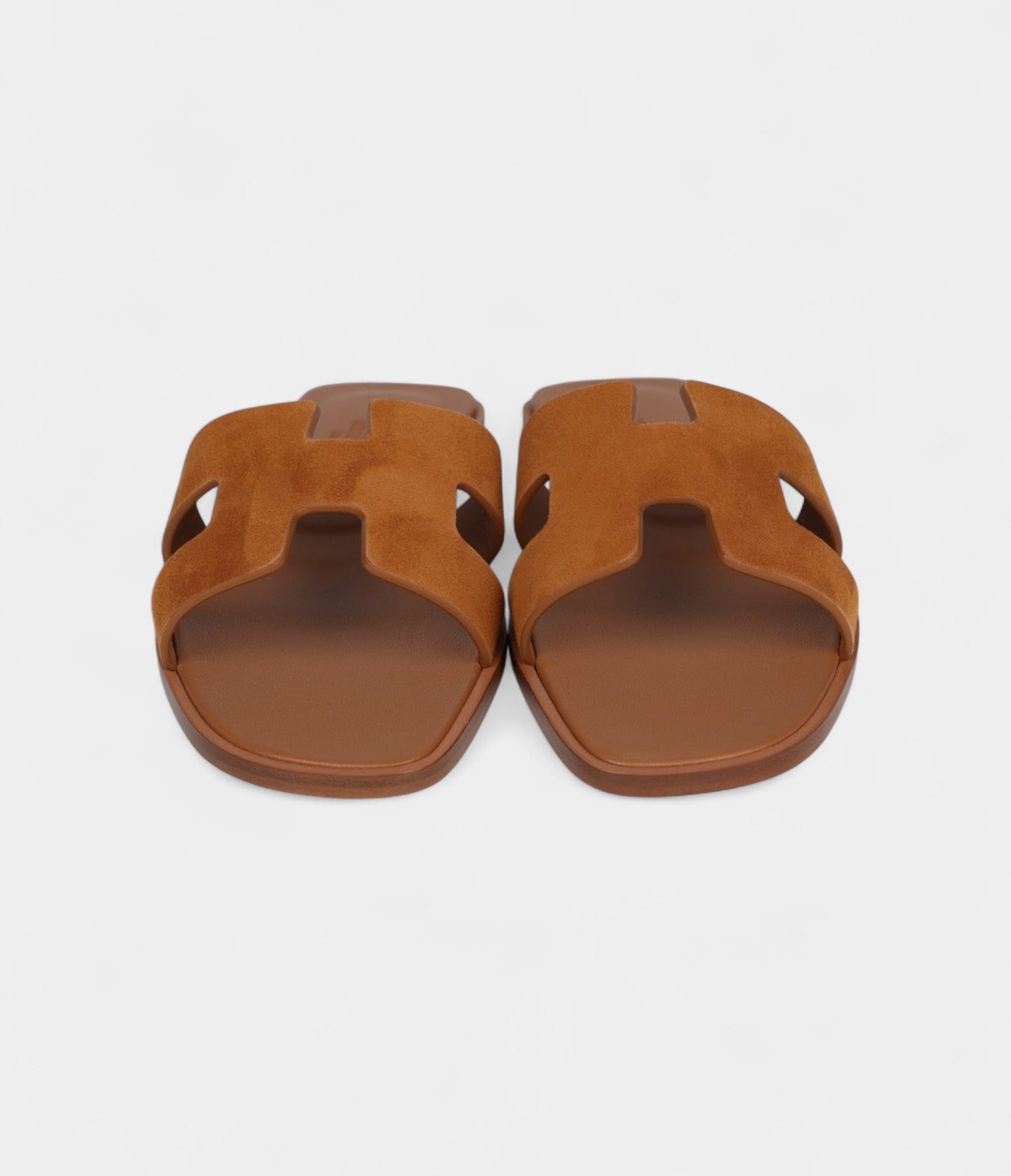 Hermès Oran Sandal Natural Suede Goatskin