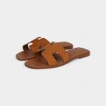 Hermès Oran Sandal Natural Suede Goatskin