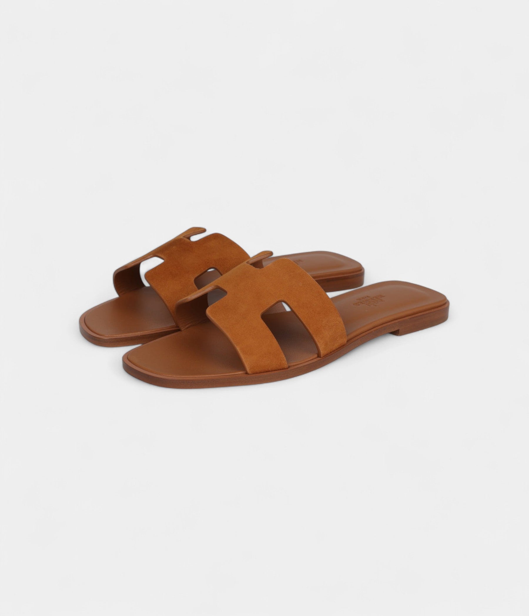 Hermès Oran Sandal Natural Suede Goatskin