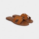 Hermès Oran Sandal Natural Suede Goatskin