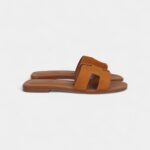 Hermès Oran Sandal Natural Suede Goatskin