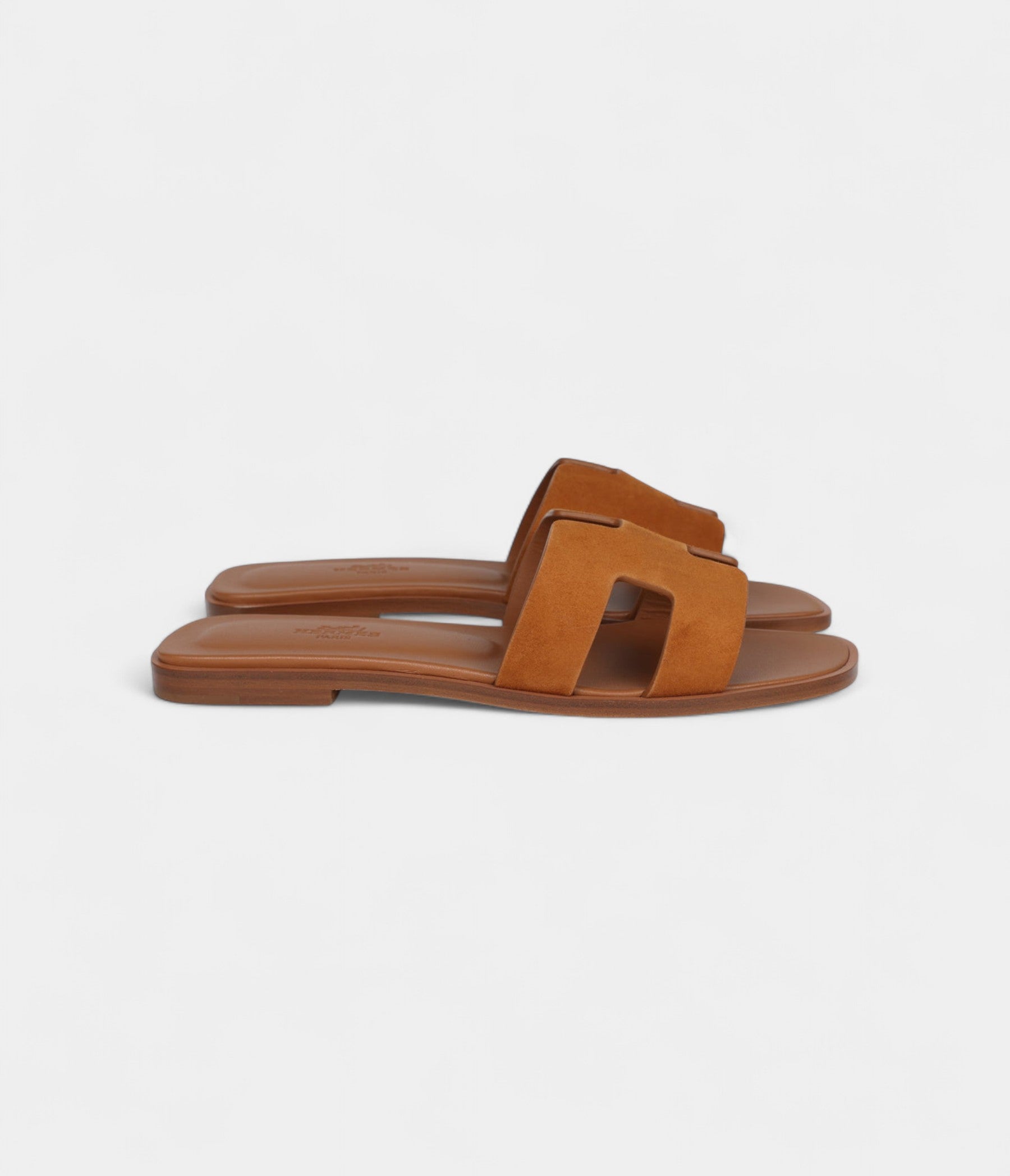 Hermès Oran Sandal Natural Suede Goatskin