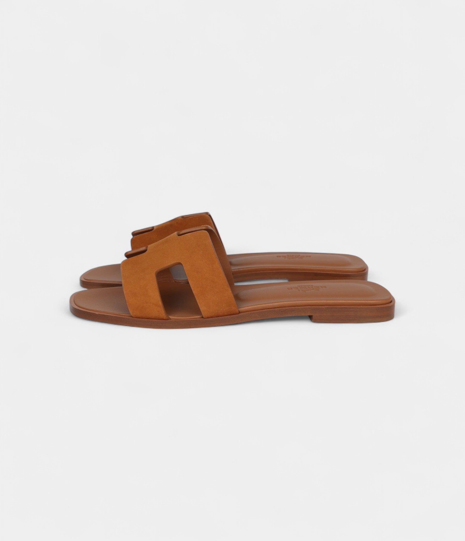 Hermès Oran Sandal Natural Suede Goatskin