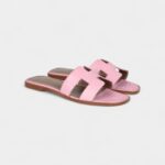 Hermès Oran Sandals Bubblegum Matte Alligator