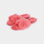 Hermès Oran Sandals Desert Rose Woolskin