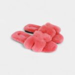 Hermès Oran Sandals Desert Rose Woolskin