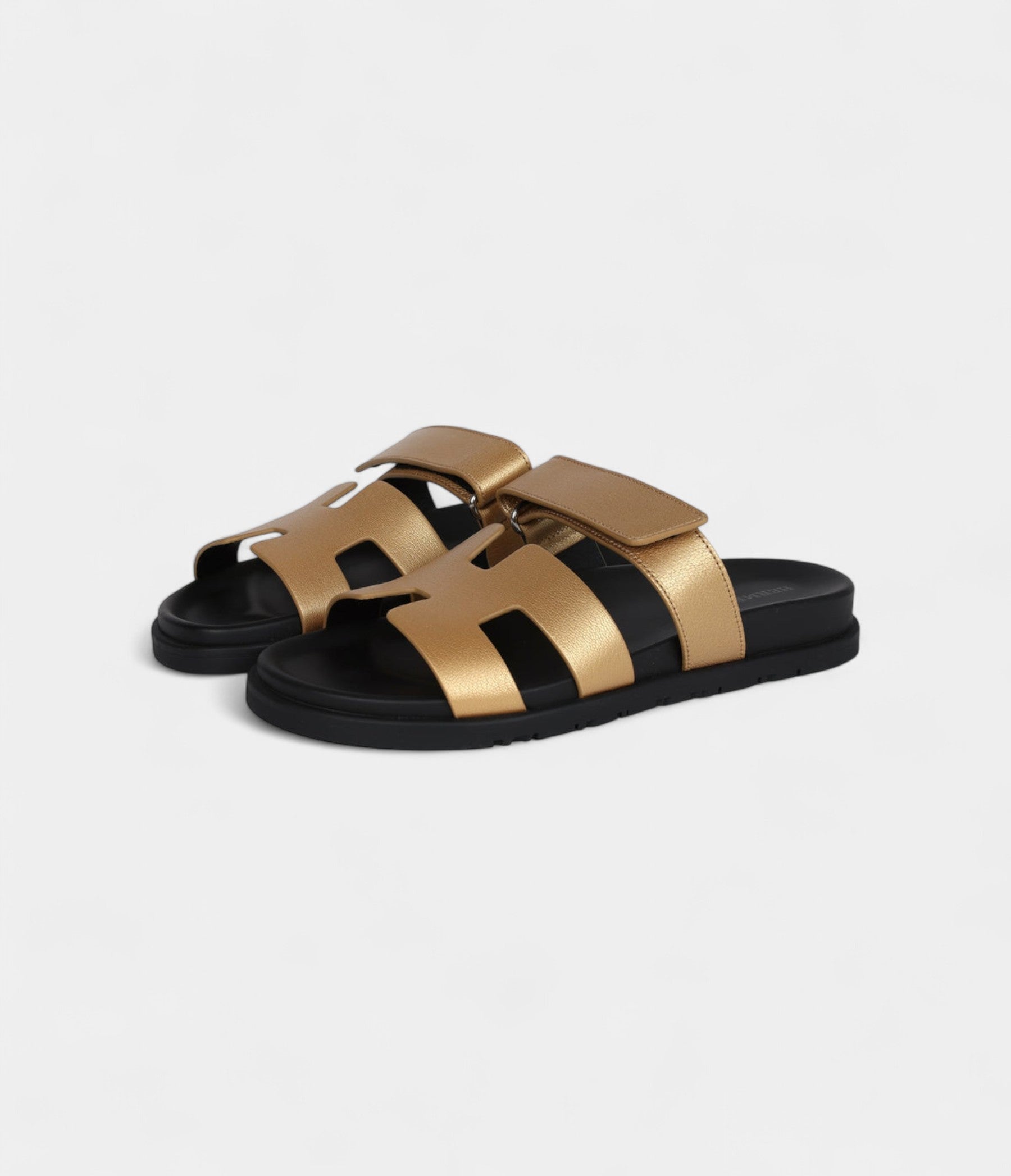 Hermès Oran Sandals Dore Chevre