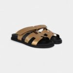 Hermès Oran Sandals Dore Chevre