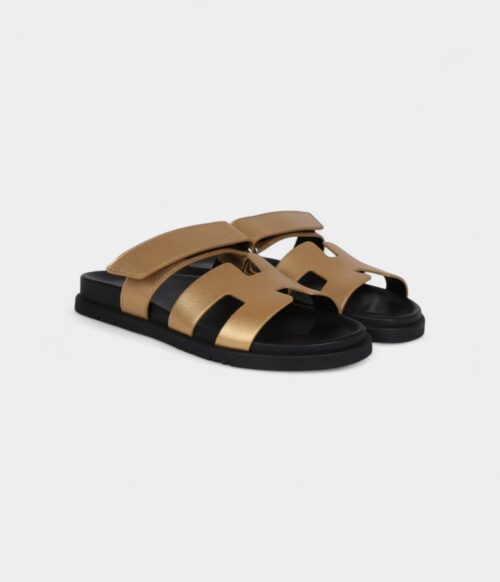 Hermès Oran Sandals Dore Chevre