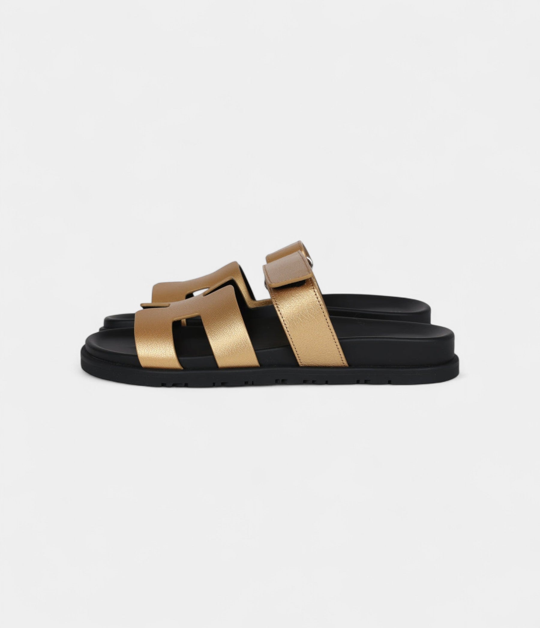 Hermès Oran Sandals Dore Chevre