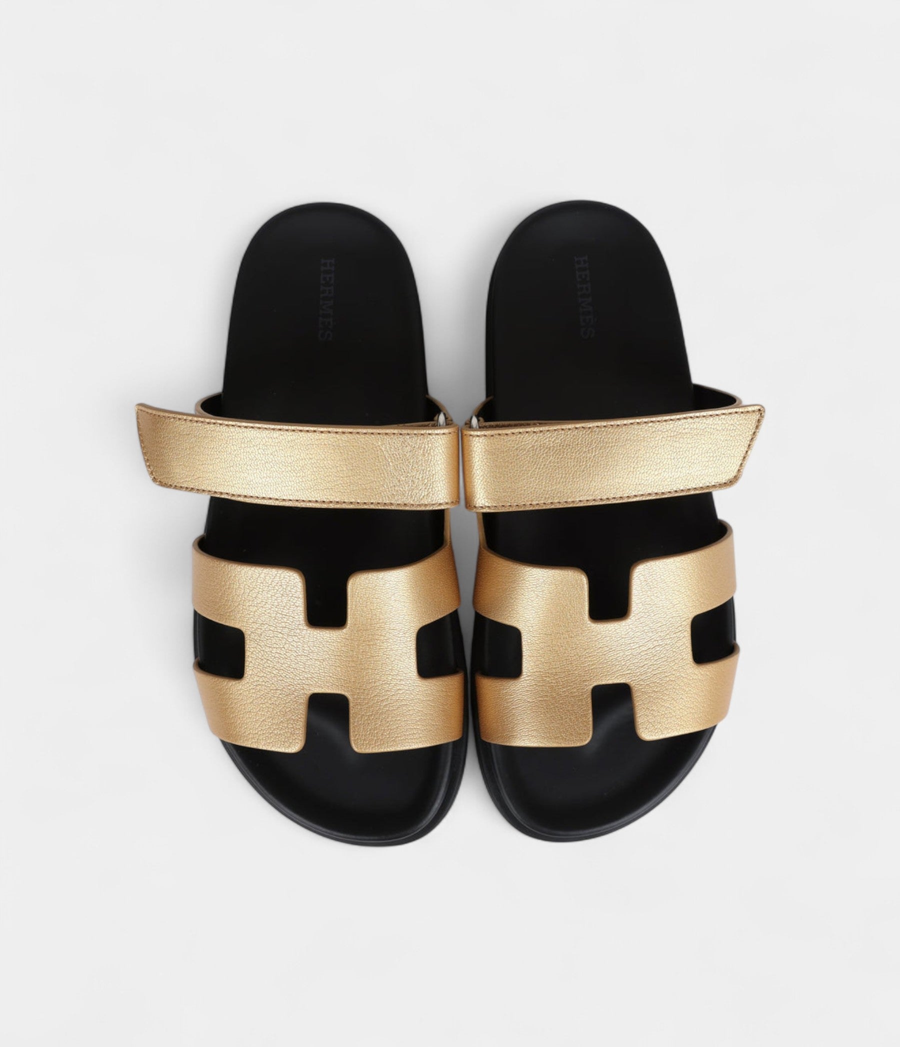 Hermès Oran Sandals Dore Chevre