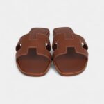 Hermès Oran Sandals Gold Box Calfskin
