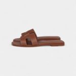 Hermès Oran Sandals Gold Box Calfskin