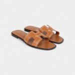 Hermès Oran Sandals Natural Veau Brode