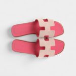 Hermès Oran Sandals Rose Porcelaine