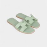 Hermès Oran Sandals Vert Jade Epsom