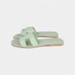 Hermès Oran Sandals Vert Jade Epsom