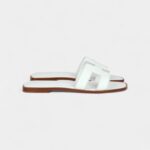 Hermès Oran Sandals White Box Calfskin