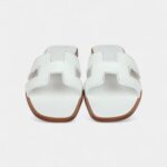 Hermès Oran Sandals White Box Calfskin