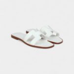 Hermès Oran Sandals White Box Calfskin