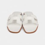 Hermès Oran Sandals White Calfskin