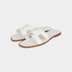 Hermès Oran Sandals White Calfskin